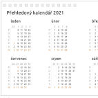 Table calendar overview